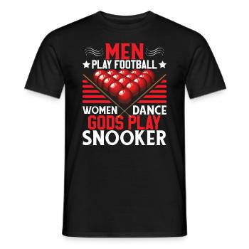 Götter spielen Snooker - Männer T-Shirt - Schwarz - Vorne - AI Model Male 178 light (178cm)