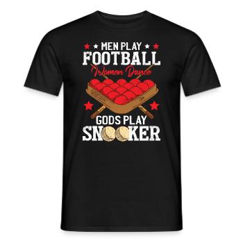 Lustiger Vatertag Snooker Humor Männer Snooker - Männer T-Shirt - Schwarz - Vorne - AI Model Male 178 light (178cm)