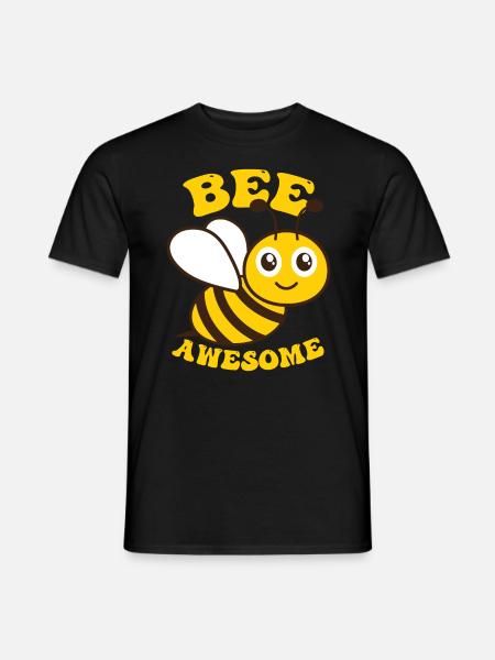 Bee Awesome - Männer T-Shirt - Schwarz