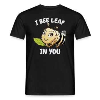 Ich bienenblatt in dir - Männer T-Shirt - Schwarz - Vorne - AI Model Male 178 light (178cm)