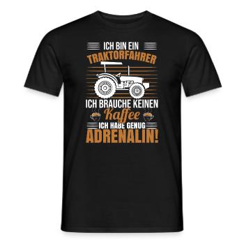 Ich Bin Ein Traktorfahrer - Männer T-Shirt - Schwarz - Vorne - AI Model Male 178 light (178cm)