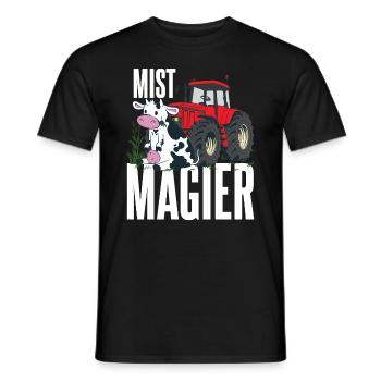 Mist Magier | Lustiges Landwirt Bauern - Männer T-Shirt - Schwarz - Vorne - AI Model Male 178 light (178cm)