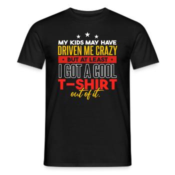 Meine Kinder haben mich in den Wahnsinn getrieben - Männer T-Shirt - Schwarz - Vorne - AI Model Male 178 light (178cm)