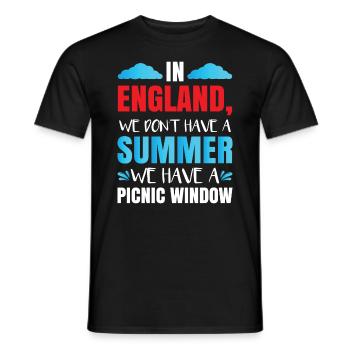In England haben wir keinen Sommer - Männer T-Shirt - Schwarz - Vorne - AI Model Male 178 light (178cm)