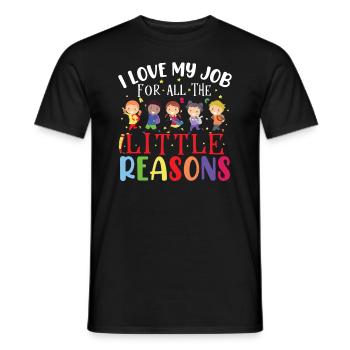 Back To School Teacher - Men's T-Shirt - black - Front - AI Model Male 178 light (178cm)