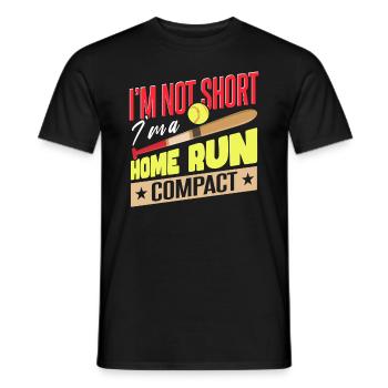I'm A Home Run Compact Softball - Men's T-Shirt - black - Front - AI Model Male 178 light (178cm)