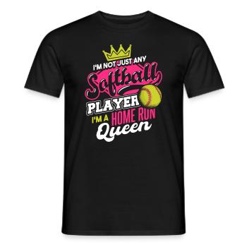 I'm A Home Run Queen - Men's T-Shirt - black - Front - AI Model Male 178 light (178cm)
