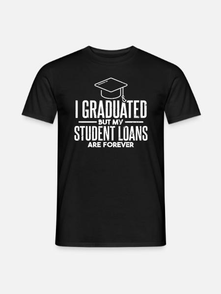 Graduated Funny School Graduation Master - Men's T-Shirt - black
