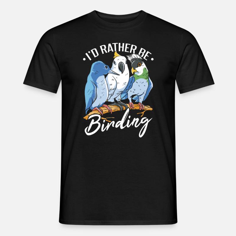 Je préfère observer les oiseaux - T-shirt homme - noir