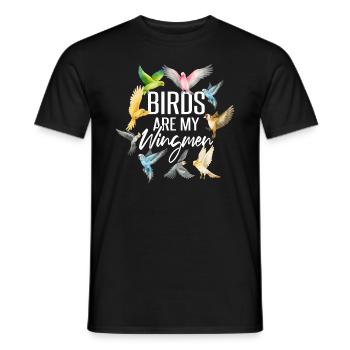 Vögel Lustige Vogelbeobachtung Humor - Männer T-Shirt - Schwarz - Vorne - AI Model Male 178 light (178cm)