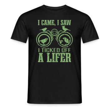 Vogelbeobachtung Zitat Lustige Vogelbeobachtung - Männer T-Shirt - Schwarz - Vorne - AI Model Male 178 light (178cm)
