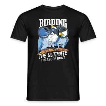 Lustige Vogelbeobachtung Vogelbeobachtung Vogelbeobachter - Männer T-Shirt - Schwarz - Vorne - AI Model Male 178 light (178cm)