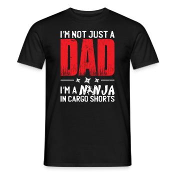 Je ne suis pas seulement un père - T-shirt homme - noir - Devant - AI Model Male 178 light (178cm)