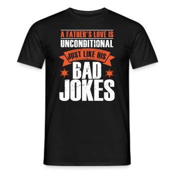 Papa | Fête des Pères | Sarcasme | Hommes | Blagues de papa - T-shirt homme - noir - Devant - AI Model Male 178 light (178cm)