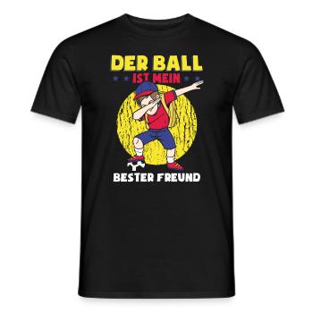Der Ball Ist Mein Bester Freund - Männer T-Shirt - Schwarz - Vorne - AI Model Male 178 light (178cm)