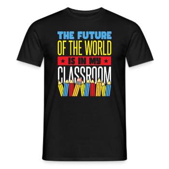 Citation de l’école Enseignant de retour à l’école - T-shirt homme - noir - Devant - AI Model Male 178 light (178cm)
