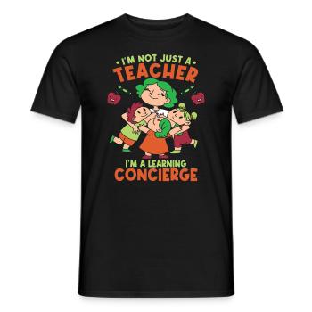 Citation de l’enseignante mignonne Enseigner la rentrée scolaire - T-shirt homme - noir - Devant - AI Model Male 178 light (178cm)
