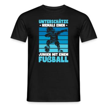 Fußball Dab Junge Fußballer Training - Männer T-Shirt - Schwarz - Vorne - AI Model Male 178 light (178cm)