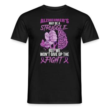 Alzheimer-Krieger - Männer T-Shirt - Schwarz - Vorne - AI Model Male 178 light (178cm)