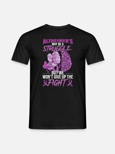 Alzheimer-Krieger - Männer T-Shirt - Schwarz