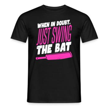 Lustige Cricket-Sprüche für Frauen - Männer T-Shirt - Schwarz - Vorne - AI Model Male 178 light (178cm)