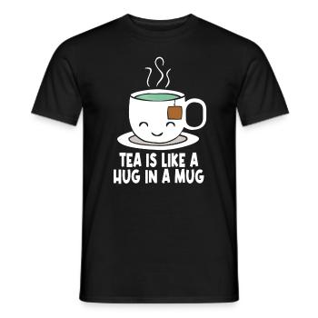 Kawaii Tea - Men's T-Shirt - black - Front - AI Model Male 178 light (178cm)