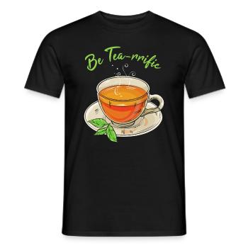 Tee-Wortspiel - Männer T-Shirt - Schwarz - Vorne - AI Model Male 178 light (178cm)
