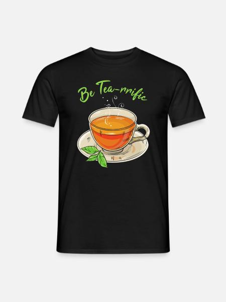 Tea Pun - Men's T-Shirt - black