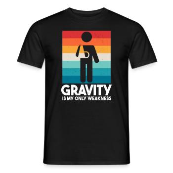 Fier membre du Broken Arm Club - T-shirt homme - noir - Devant - AI Model Male 178 light (178cm)