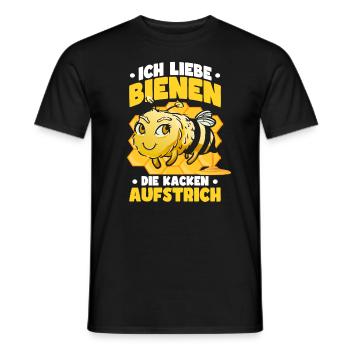 Lustiges Bienen Imker Imkerei Bienenzüchter - Männer T-Shirt - Schwarz - Vorne - AI Model Male 178 light (178cm)