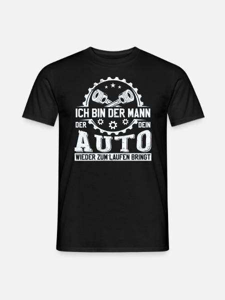 Automechaniker KFZ Mechatroniker Sprüche - Männer T-Shirt - Schwarz