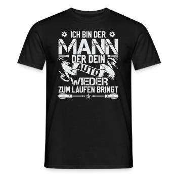 Automechaniker Sprüche KFZ Mechaniker - Männer T-Shirt - Schwarz - Vorne - AI Model Male 178 light (178cm)