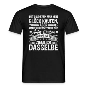 KFZ Mechaniker Öl Werkstatt - Männer T-Shirt - Schwarz - Vorne - AI Model Male 178 light (178cm)