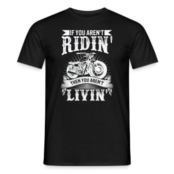 Motorbike Rider Bike Rider Motorcycle - Men's T-Shirt - black - Front - AI Model Male 178 light (178cm)