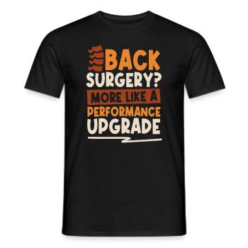 Chirurgie du dos - T-shirt homme - noir - Devant - AI Model Male 178 light (178cm)
