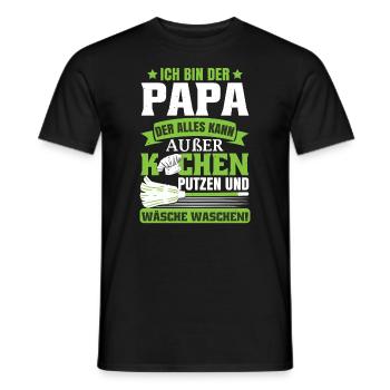 Lustiges Männertag Papa Vatertagsgeschenk - Männer T-Shirt - Schwarz - Vorne - AI Model Male 178 light (178cm)