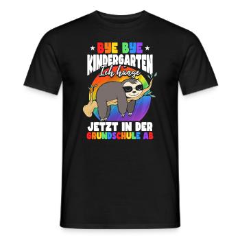 Grundschule Einschulung Schulkind Schulstart - Männer T-Shirt - Schwarz - Vorne - AI Model Male 178 light (178cm)