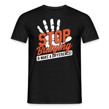 Bullying Prevention Kindness - Men's T-Shirt - black - Front - AI Model Male 178 light (178cm)