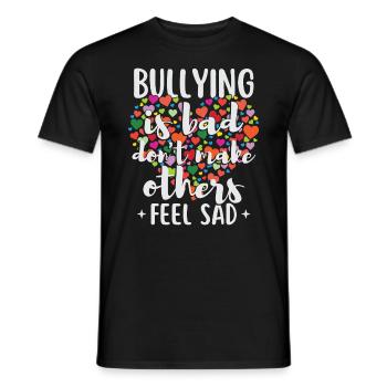 Tag der Einheit Herz Anti-Mobbing - Männer T-Shirt - Schwarz - Vorne - AI Model Male 178 light (178cm)
