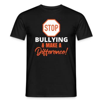 Tag der Einheit Anti-Mobbing - Männer T-Shirt - Schwarz - Vorne - AI Model Male 178 light (178cm)