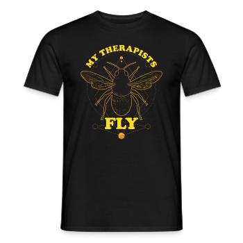 Apiculture Rucher Ruche Abeille Devis Apiculteur - T-shirt homme - noir - Devant - AI Model Male 178 light (178cm)