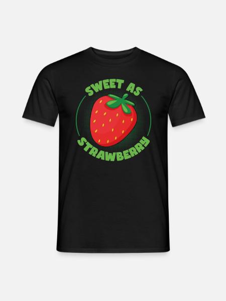 Doux comme une fraise - T-shirt homme - noir