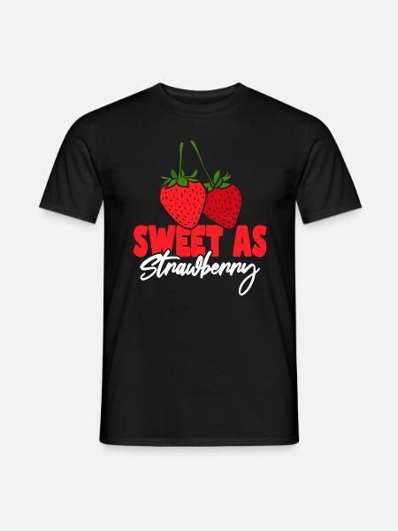 Doux comme la fraise - T-shirt homme - noir