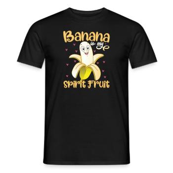 Banana Is My Spirit Fruit - Men's T-Shirt - black - Front - AI Model Male 178 light (178cm)