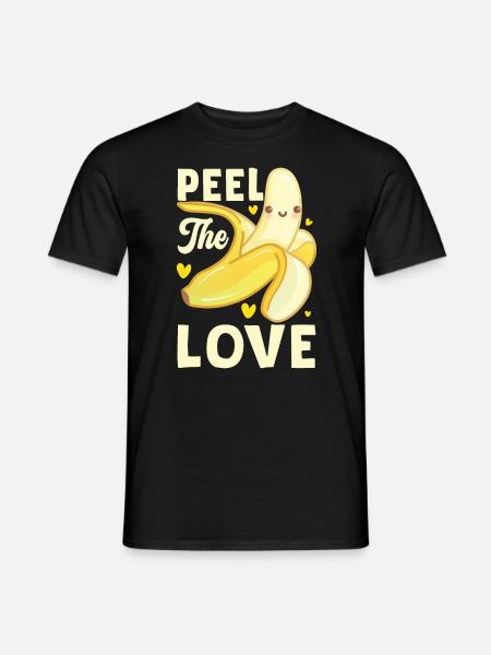 Peel The Love - Men's T-Shirt - black
