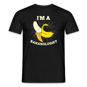 Banana Is My Spirit Fruit - Men's T-Shirt - black - Front - AI Model Male 178 light (178cm)
