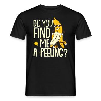 Do You Find Me A-Peeling Banana - Men's T-Shirt - black - Front - AI Model Male 178 light (178cm)