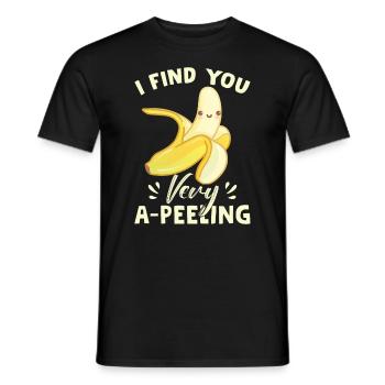 I Find You Very A-Peeling - Men's T-Shirt - black - Front - AI Model Male 178 light (178cm)