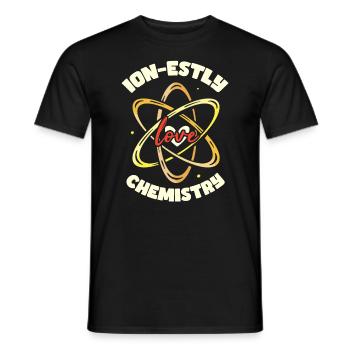 Ion-estly Love Chimie - T-shirt homme - noir - Devant - AI Model Male 178 light (178cm)