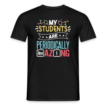 Chemistry Teacher Joke Chemist Science Teacher - Men's T-Shirt - black - Front - AI Model Male 178 light (178cm)